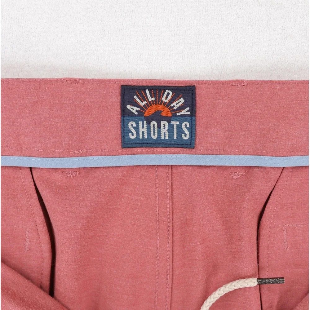 Faherty All Day Shorts Mens 40 Pink Performance Stretch Chino 9